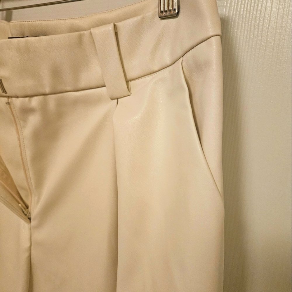 Cream Wide-Leg Pants GABRIELLE UNION - Picture 2 of 8